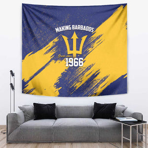 Black Barbadians Pride Est 1966 Tapestry - African Pride