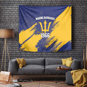 Black Barbadians Pride Est 1966 Tapestry - African Pride