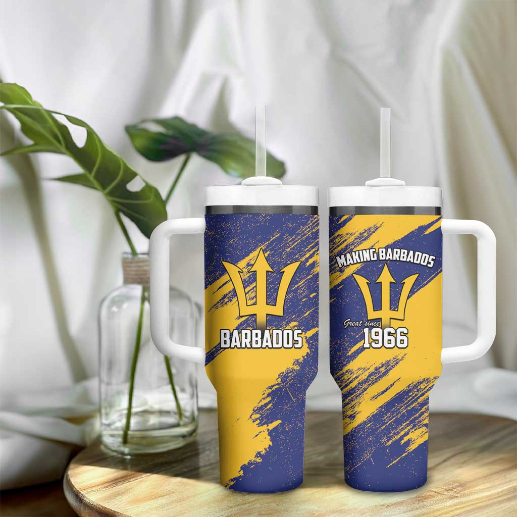 Black Barbadians Pride Est 1966 Tumbler With Handle - African Pride