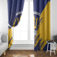 Black Barbadians Pride Est 1966 Window Curtain - African Pride