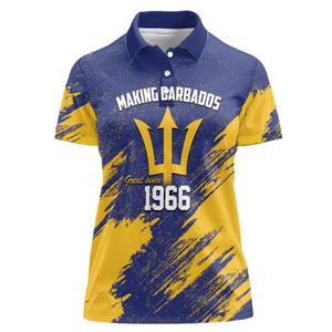 Black Barbadians Pride Est 1966 Women Polo Shirt - African Pride