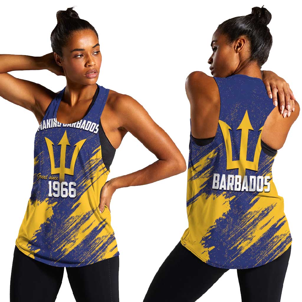 Black Barbadians Pride Est 1966 Women Racerback Tank - African Pride