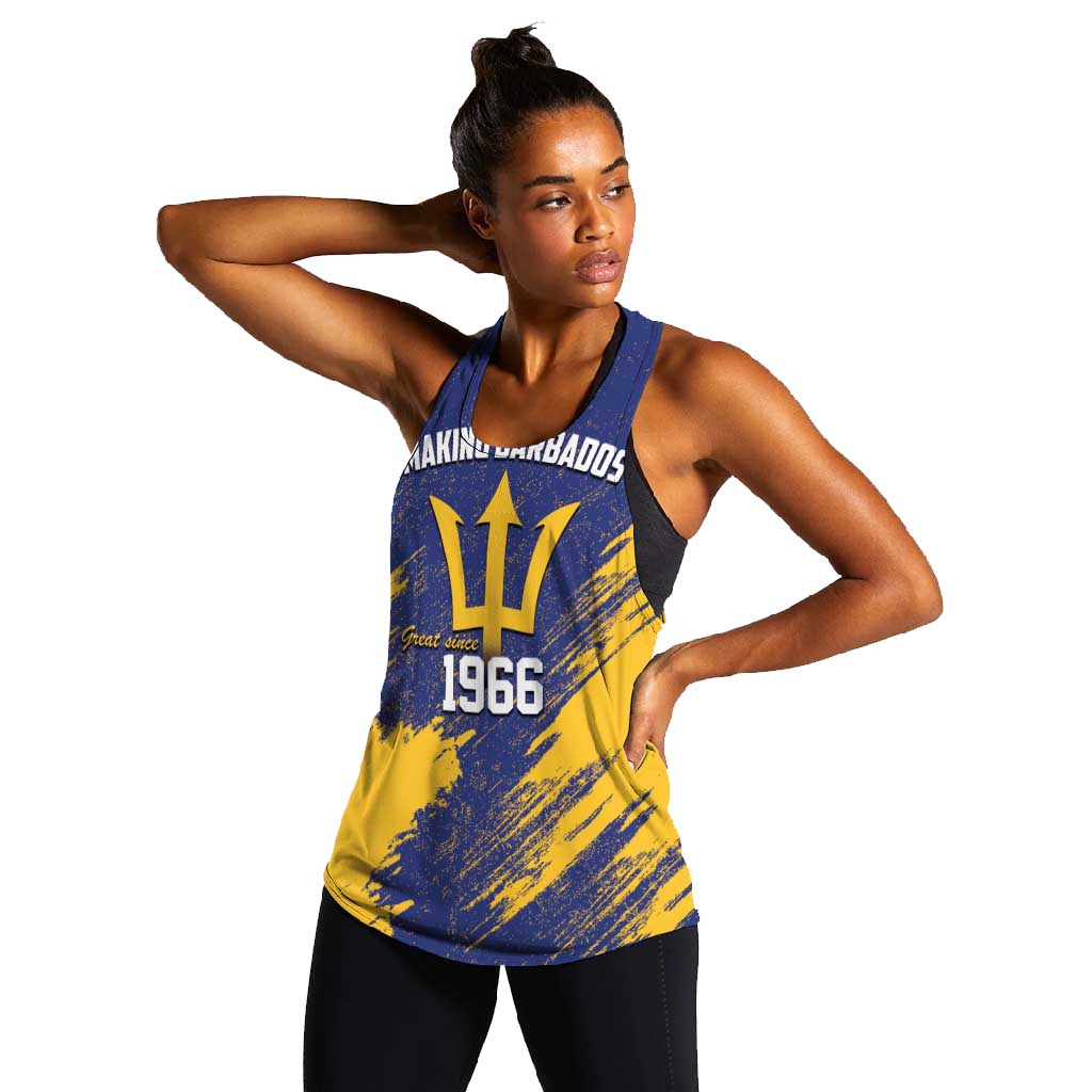 Black Barbadians Pride Est 1966 Women Racerback Tank - African Pride