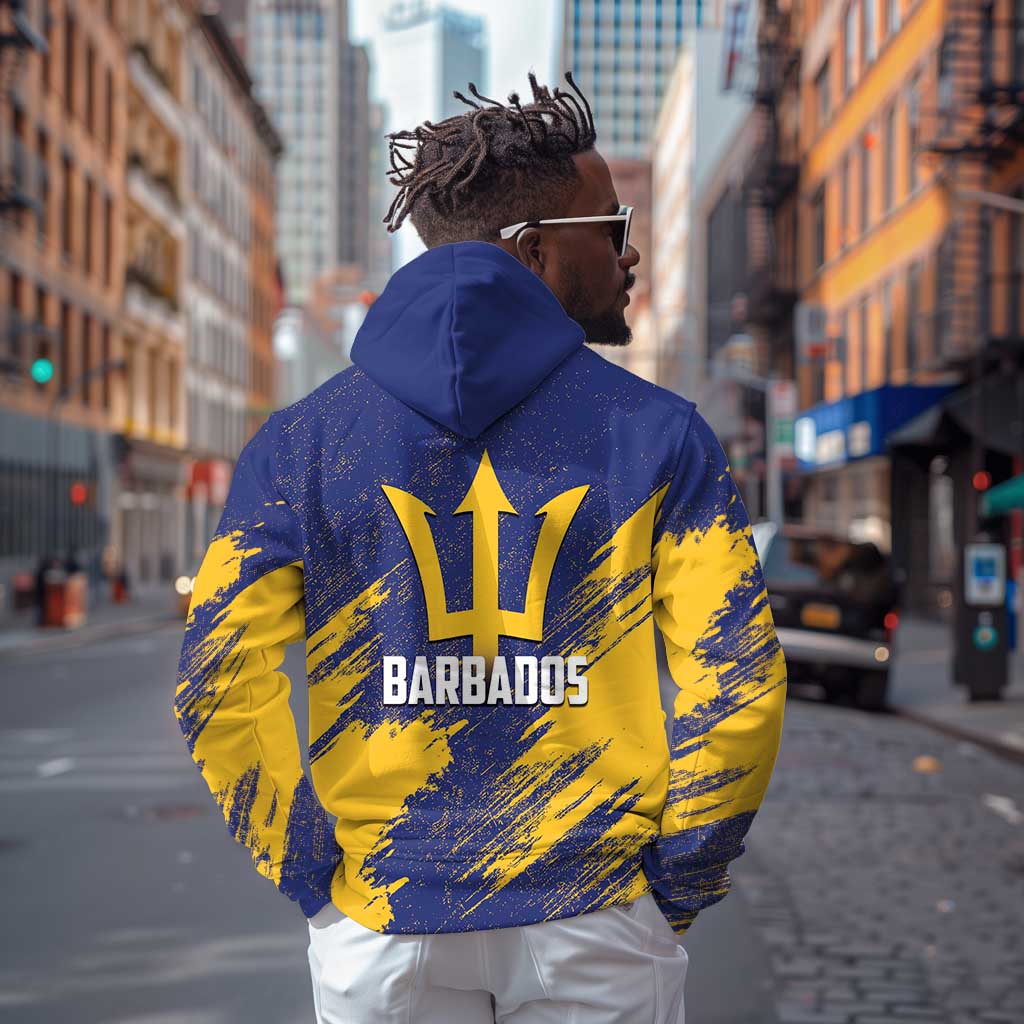 Black Barbadians Pride Est 1966 Zip Hoodie - African Pride