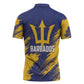 Black Barbadians Pride Est 1966 Zipper Polo Shirt