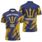 Black Barbadians Pride Est 1966 Zipper Polo Shirt