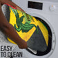 Personalized Black Jamaicans Crocodile Bathroom Set Tropical Flowers Grunge Flag
