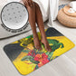 Personalized Black Jamaicans Crocodile Bathroom Set Tropical Flowers Grunge Flag