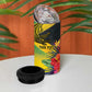 Personalized Black Jamaicans Crocodile 4 in 1 Can Cooler Tumbler Tropical Flowers Grunge Flag - African Pride