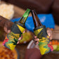 Personalized Black Jamaicans Crocodile 4 in 1 Can Cooler Tumbler Tropical Flowers Grunge Flag - African Pride