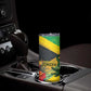 Personalized Black Jamaicans Crocodile Skinny Tumbler Tropical Flowers Grunge Flag - African Pride