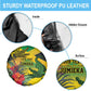 Personalized Black Jamaicans Crocodile Spare Tire Cover Tropical Flowers Grunge Flag - African Pride