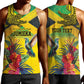 Personalized Black Jamaicans Crocodile Hummingbird Men Tank Top Tropical Flowers Grunge Flag - African Pride