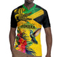 Personalized Black Jamaicans Crocodile Hummingbird Rugby Jersey Tropical Flowers Grunge Flag - African Pride