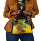 Personalized Black Jamaicans Crocodile Hummingbird Shoulder Handbag Tropical Flowers Grunge Flag - African Pride