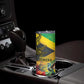 Personalized Black Jamaicans Crocodile Hummingbird Skinny Tumbler Tropical Flowers Grunge Flag - African Pride