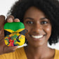 Personalized Black Jamaicans Hummingbird AirPods Case Tropical Flowers Grunge Flag