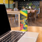 Personalized Black Jamaicans Hummingbird Skinny Tumbler Tropical Flowers Grunge Flag - African Pride