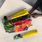 Personalized Black Jamaicans Hummingbird Umbrella Tropical Flowers Grunge Flag