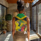Personalized Black Jamaicans Hummingbird Women Sleeveless Polo Shirt Tropical Flowers Grunge Flag - African Pride