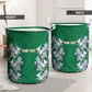 Custom Algeria Iris Floral Green Laundry Basket Africa Women’s Football Champion Series 2026