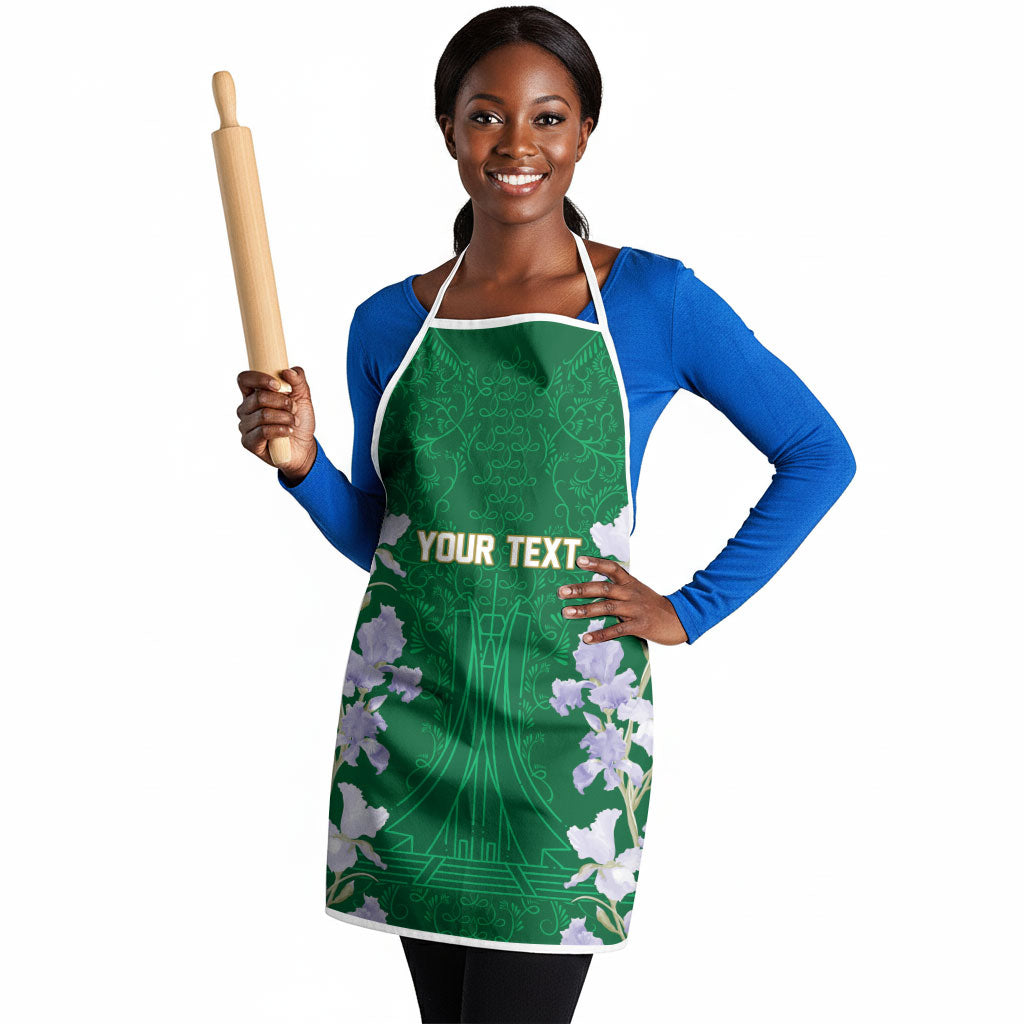 Custom Algeria Iris Floral Green Apron Africa Women’s Football Champion Series 2026