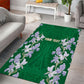 Custom Algeria Iris Floral Green Area Rug Africa Women’s Football Champion Series 2026