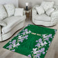 Custom Algeria Iris Floral Green Area Rug Africa Women’s Football Champion Series 2026