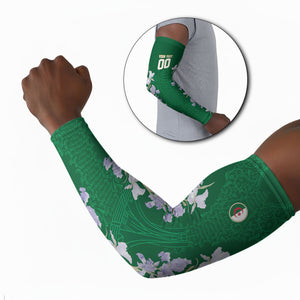Custom Algeria Iris Floral Green Arm Sleeves Africa Women’s Football Champion Series 2026