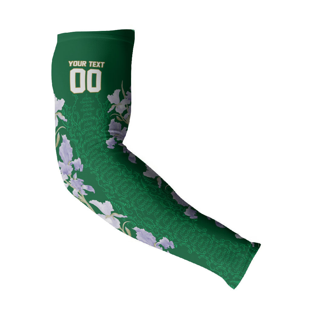 Custom Algeria Iris Floral Green Arm Sleeves Africa Women’s Football Champion Series 2026