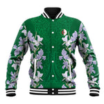 Custom Algeria Iris Floral Green Baseball Jacket Africa Women’s Football Champion Series 2026