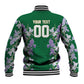 Custom Algeria Iris Floral Green Baseball Jacket Africa Women’s Football Champion Series 2026