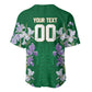 Custom Algeria Iris Floral Green Baseball Jersey Africa Women’s Football Champion Series 2026