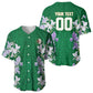 Custom Algeria Iris Floral Green Baseball Jersey Africa Women’s Football Champion Series 2026