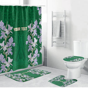Custom Algeria Iris Floral Green Bathroom Set Africa Women’s Football Champion Series 2026