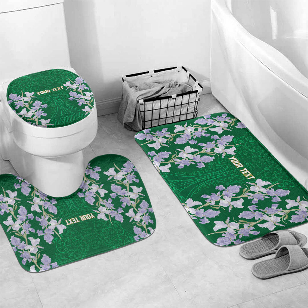 Custom Algeria Iris Floral Green Bathroom Set Africa Women’s Football Champion Series 2026