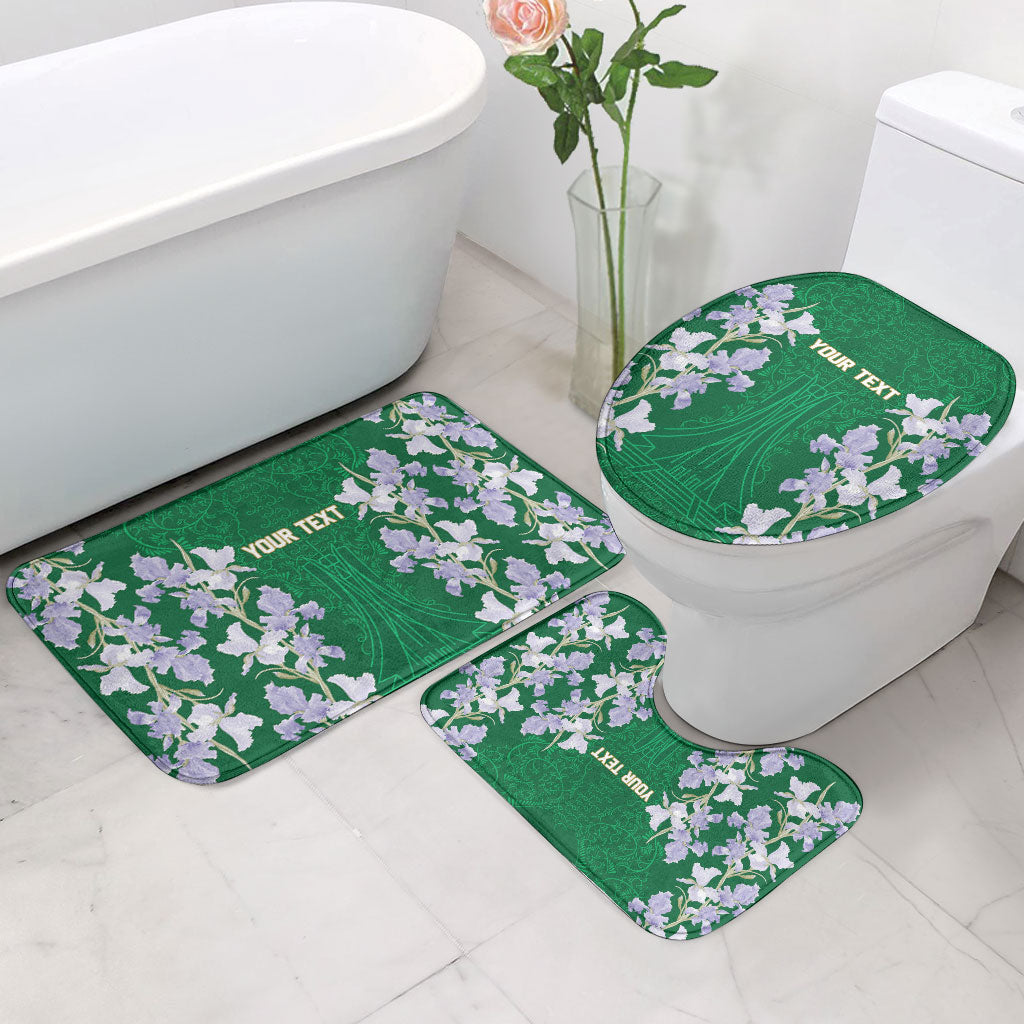 Custom Algeria Iris Floral Green Bathroom Set Africa Women’s Football Champion Series 2026