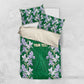 Custom Algeria Iris Floral Green Bedding Set Africa Women’s Football Champion Series 2026
