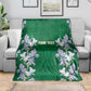 Custom Algeria Iris Floral Green Blanket Africa Women’s Football Champion Series 2026