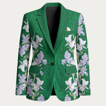 Custom Algeria Iris Floral Green Blazer Africa Women’s Football Champion Series 2026
