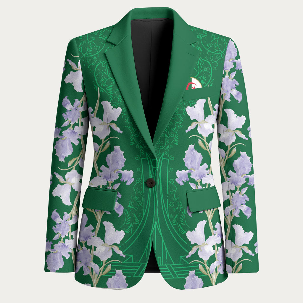 Custom Algeria Iris Floral Green Blazer Africa Women’s Football Champion Series 2026