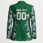Custom Algeria Iris Floral Green Blazer Africa Women’s Football Champion Series 2026