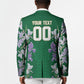 Custom Algeria Iris Floral Green Blazer Africa Women’s Football Champion Series 2026