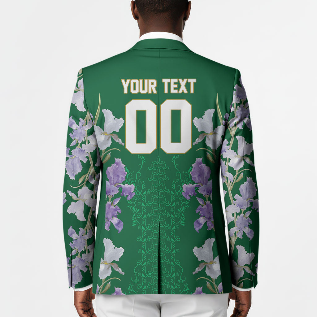 Custom Algeria Iris Floral Green Blazer Africa Women’s Football Champion Series 2026