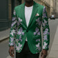 Custom Algeria Iris Floral Green Blazer Africa Women’s Football Champion Series 2026