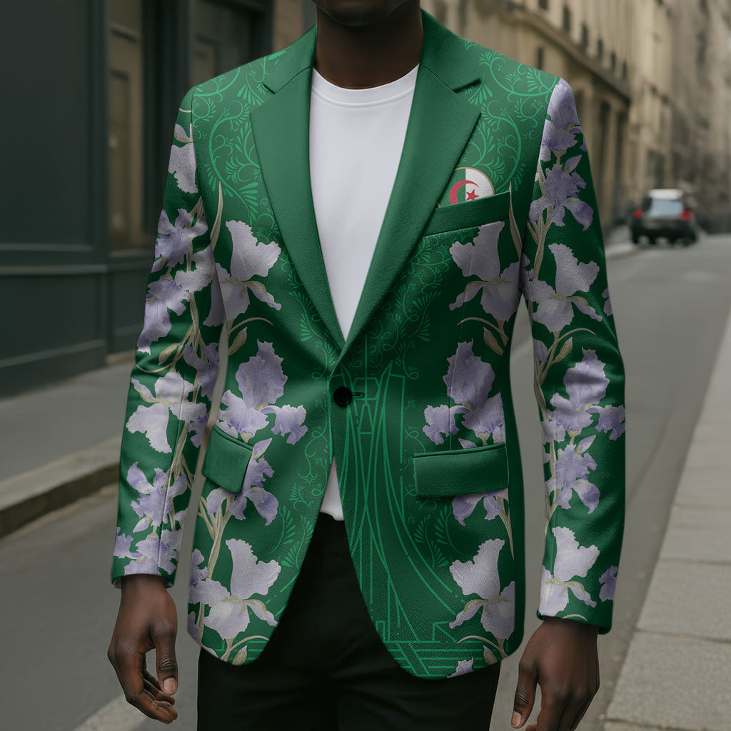 Custom Algeria Iris Floral Green Blazer Africa Women’s Football Champion Series 2026
