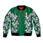 Custom Algeria Iris Floral Green Bomber Jacket Africa Women’s Football Champion Series 2026