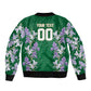 Custom Algeria Iris Floral Green Bomber Jacket Africa Women’s Football Champion Series 2026