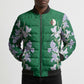 Custom Algeria Iris Floral Green Bomber Puffer Jacket Africa Women’s Football Champion Series 2026