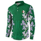 Custom Algeria Iris Floral Green Button Sweatshirt Africa Women’s Football Champion Series 2026